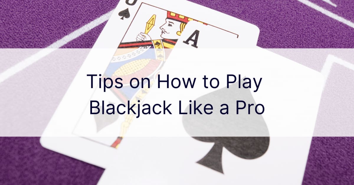 Tips om hvordan du spiller blackjack som en proff